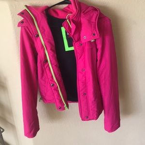 Hollister hooded waterproof rain snow jacket